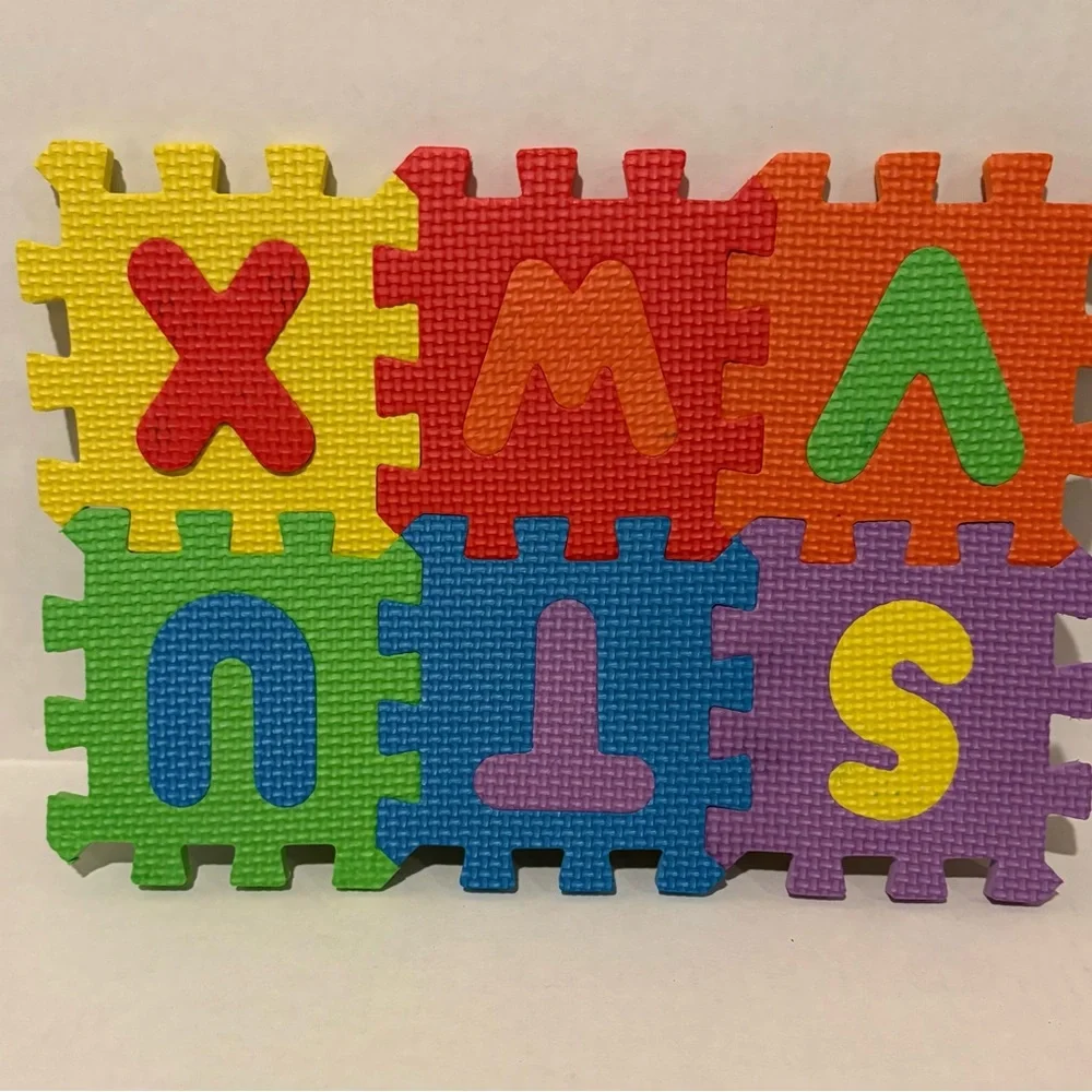Colorful Alphabet Puzzle Mat for Kids